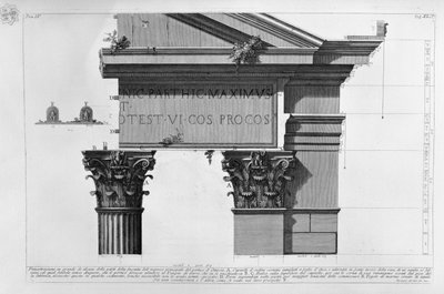 Portico of Octavia by Giovanni Battista Piranesi